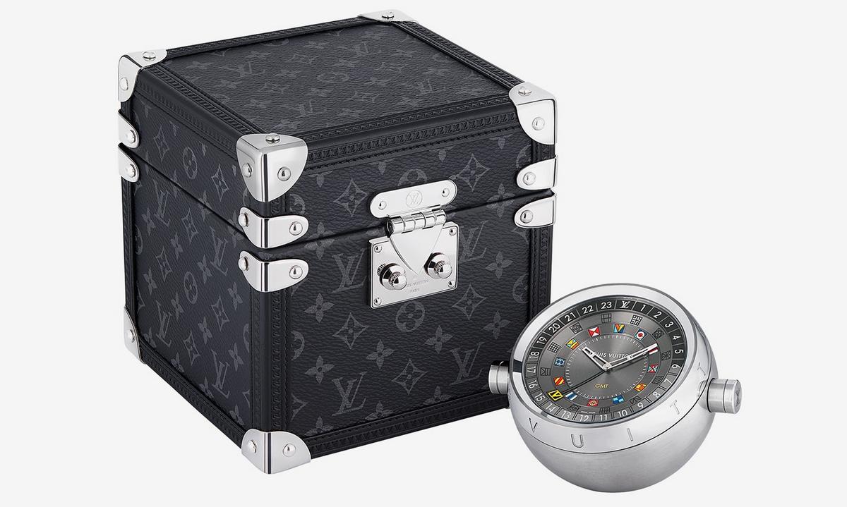 Of time and travels: Louis Vuitton releases GMT travel clock with a monogrammed trunk case