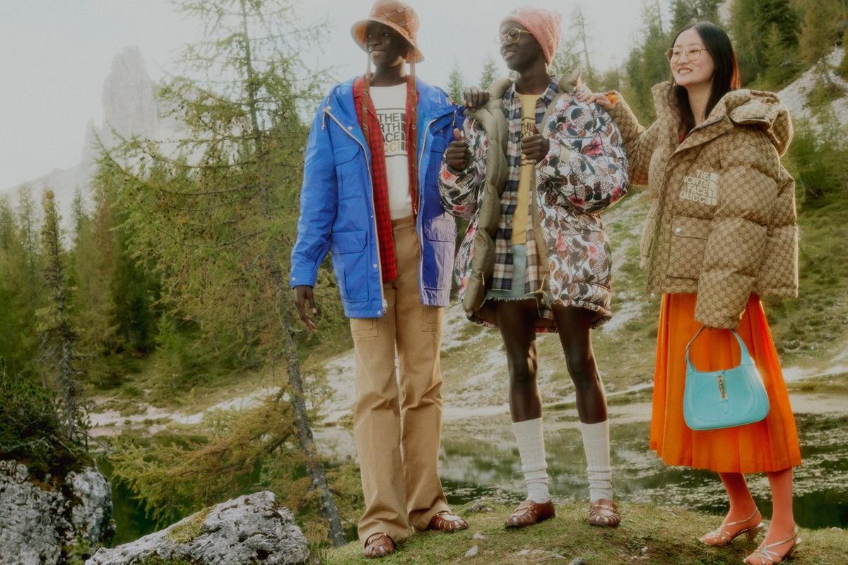 Gucci x The North Face collaboration featuring 70s inspired outdoorsy ...