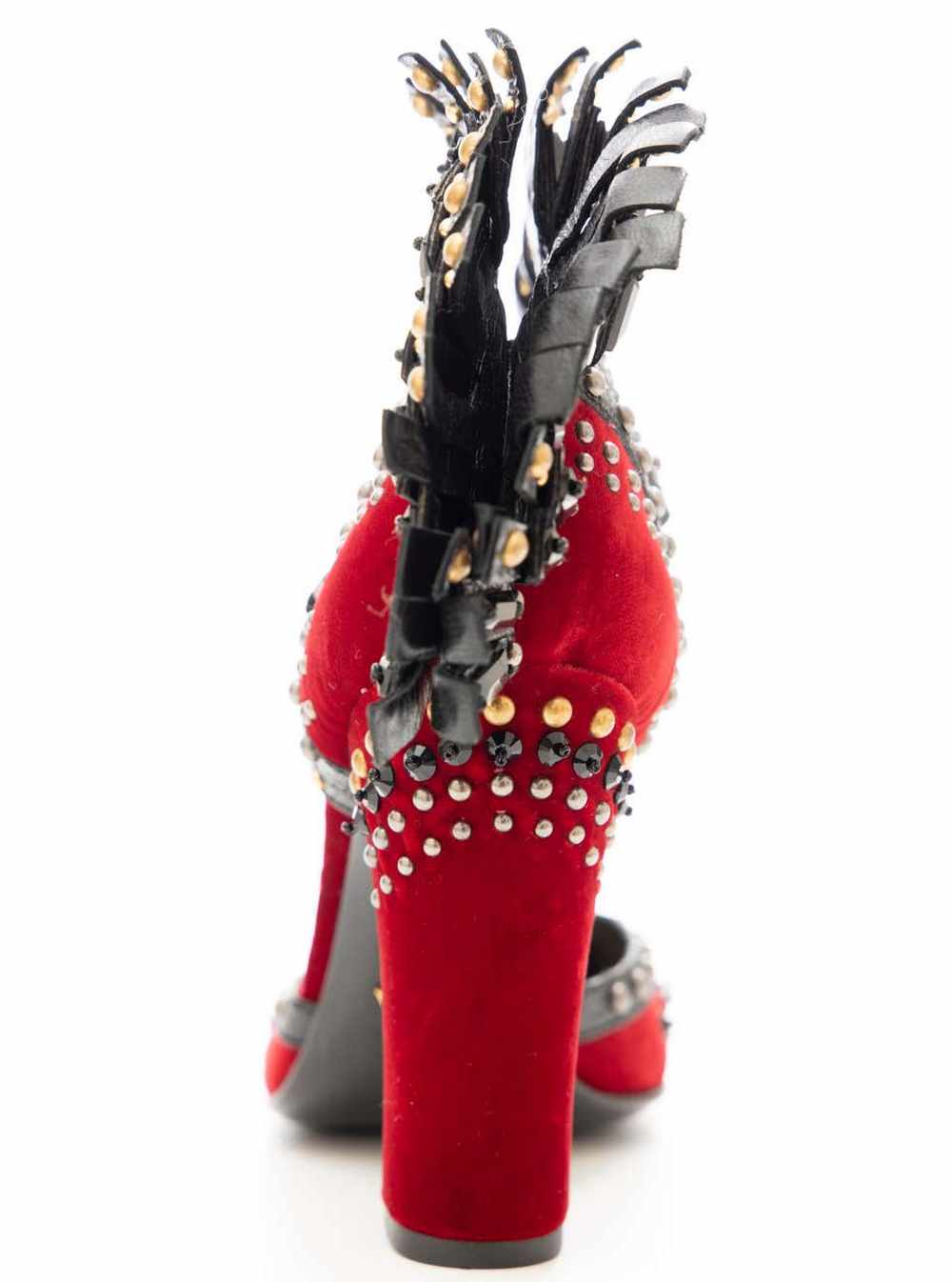 LOUIS FERAUD PARIS Red Silk Faille Heels Stilettos BRAND NEW 80s Runway  Pumps 10