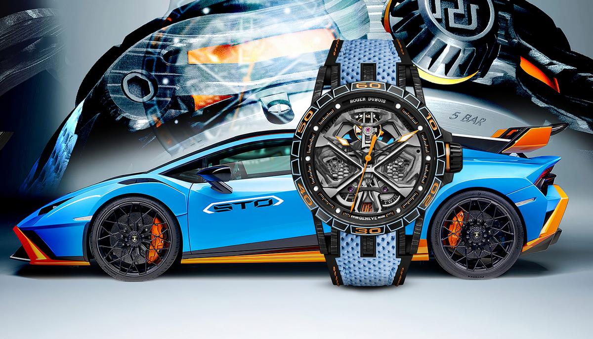 The Lamborghini Huracán STO gets a matching limited-edition Roger Dubuis watch