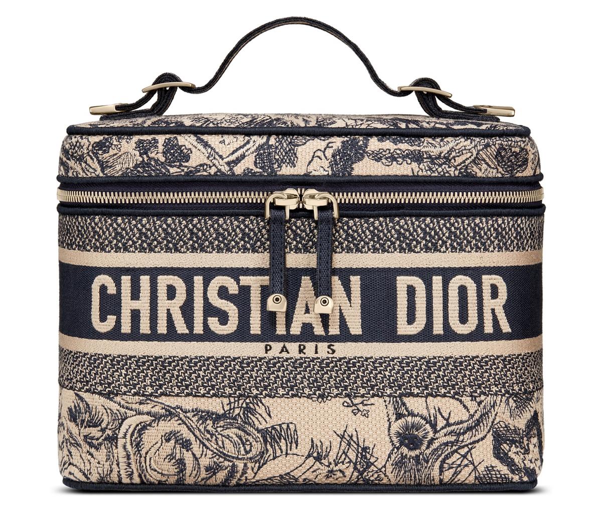 Christian Dior Small Diortravel Vanity Case Cloud Blue Lambskin