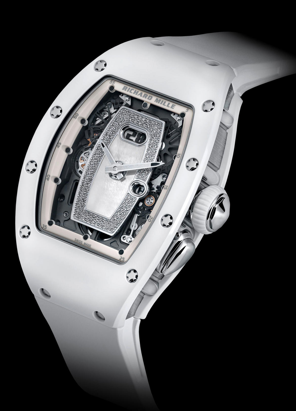 Richard Mille has introduced a $180,000 ladies watch in white ceramic ...