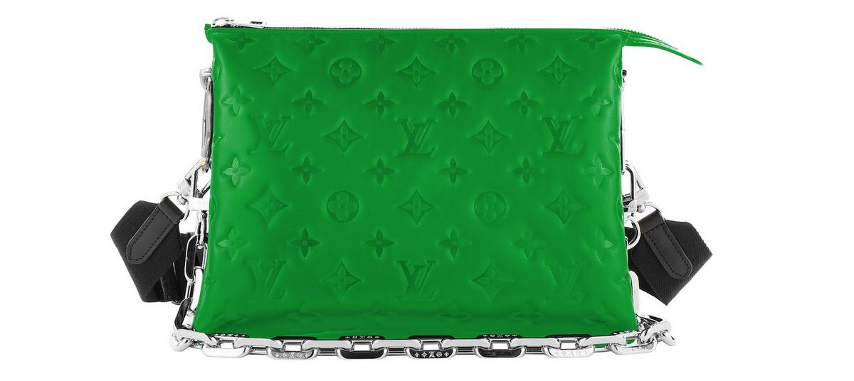 green lv coussin