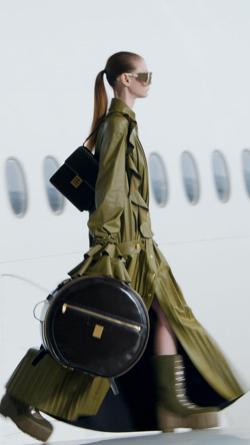 Flying fashion? Air France hosted Balmain’s Fall 2021 fashion show in ...