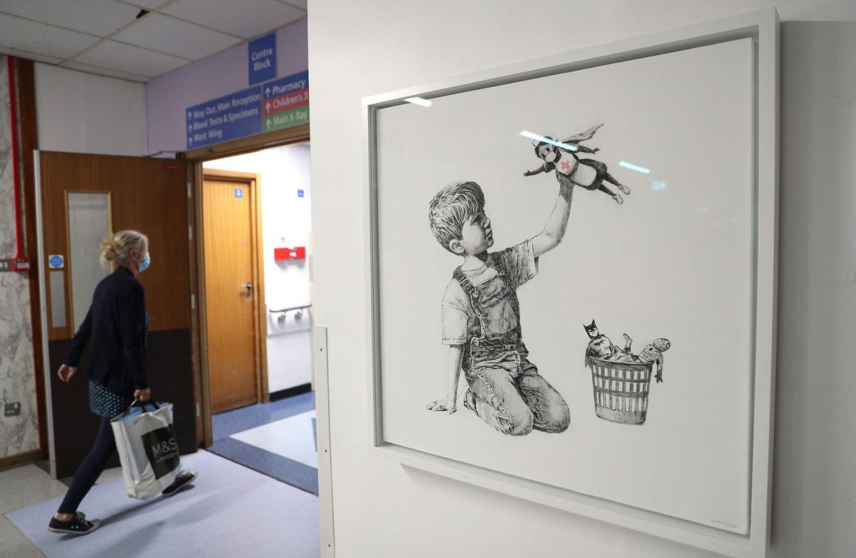 Banksy painting honoring UK health workers sells for a grand $23 million :  Luxurylaunches