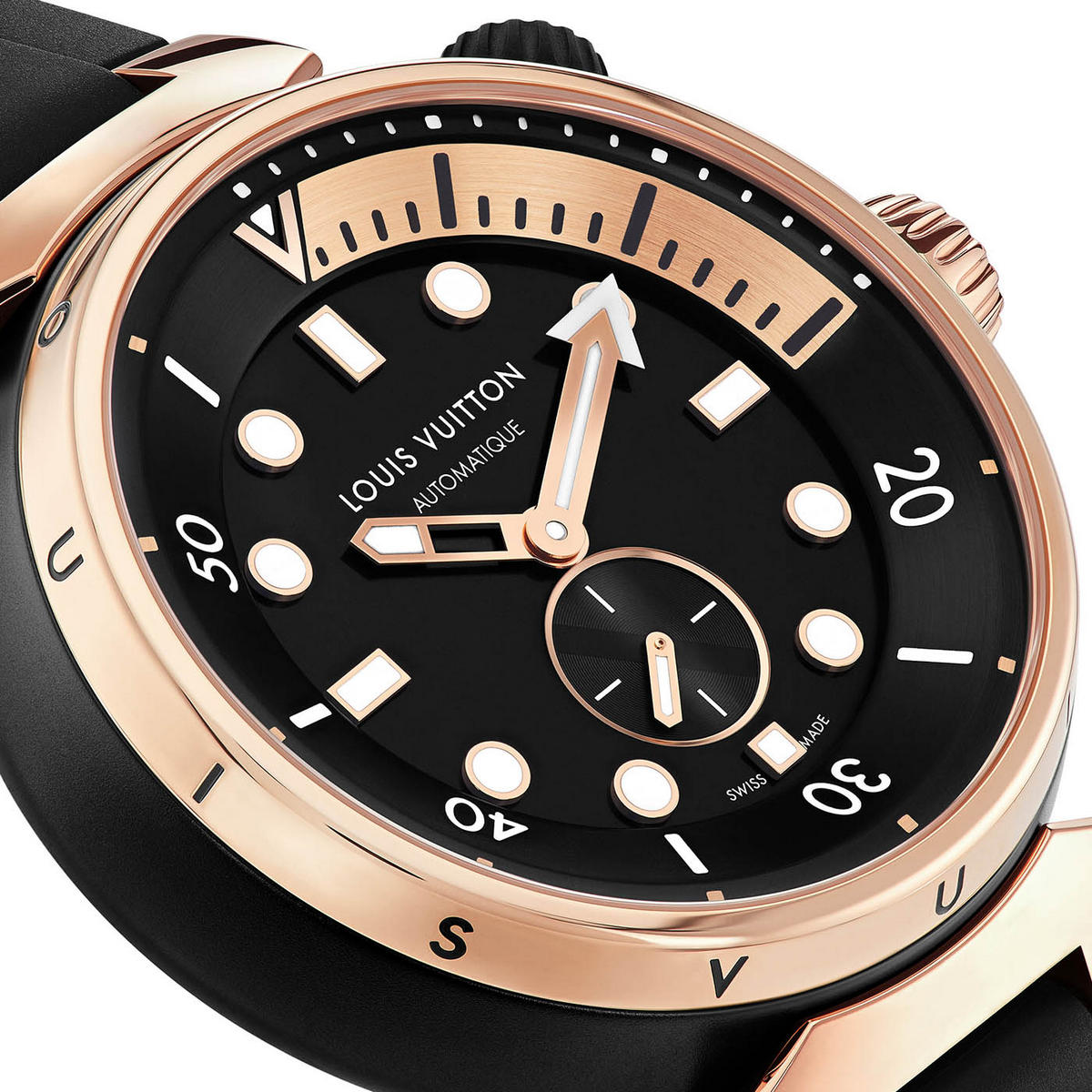 Louis Vuitton reimagines the traditional dive watch design with