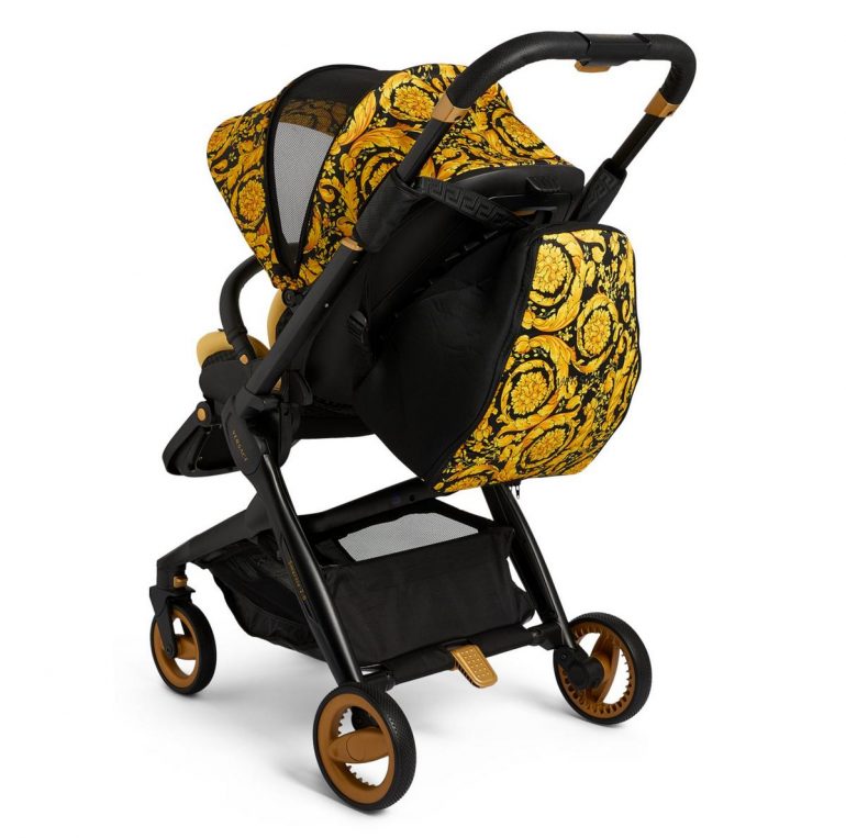 Be the most stylish mom in the park with this 2 500 Versace Barocco Baby Stroller Luxurylaunches