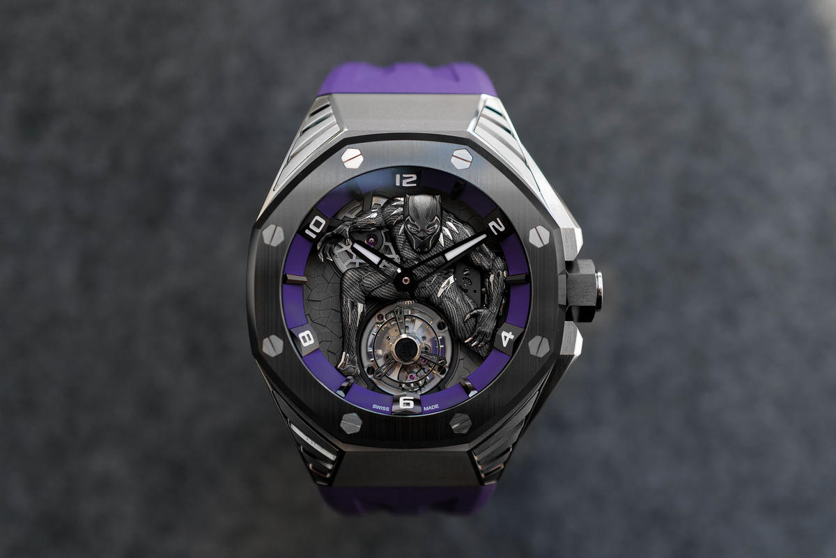 The Marvel Universe meets the world of horology with Audemars Piguet?s ?Black Panther? Flying Tourbillon