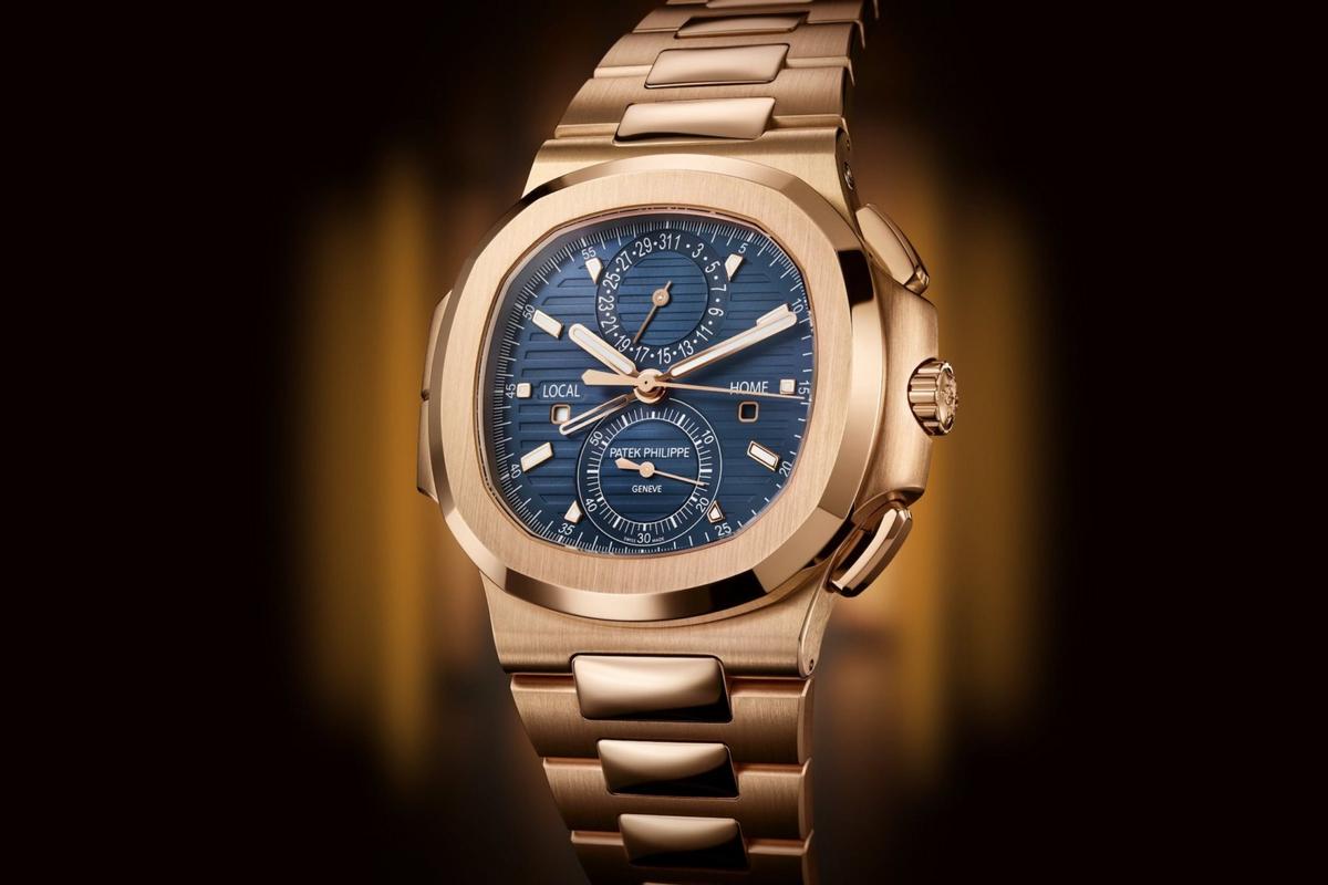 Patek Philippe introduces the Nautilus Travel Time Chronograph 5990R in rose gold