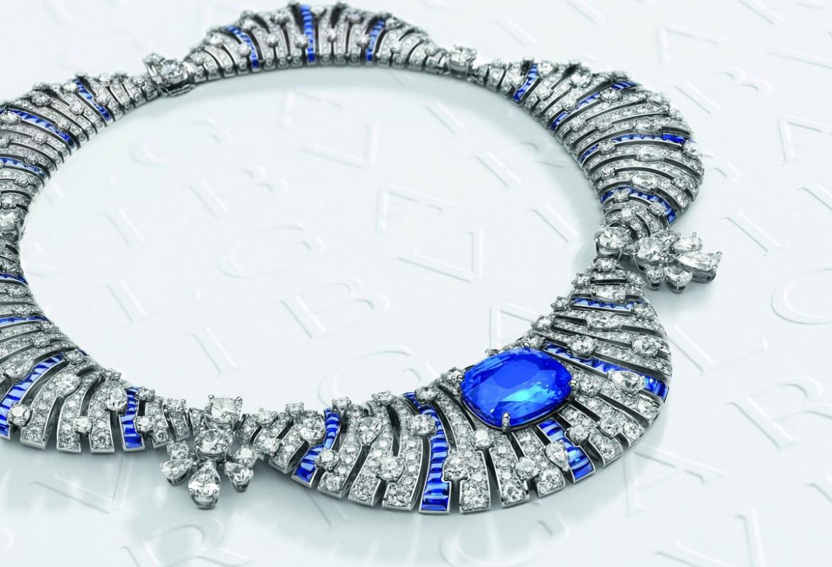 Bulgari 1.15 CTW Diamond Onyx 18 Karat White Gold Reversible Station  Necklace | Wilson's Estate Jewelry