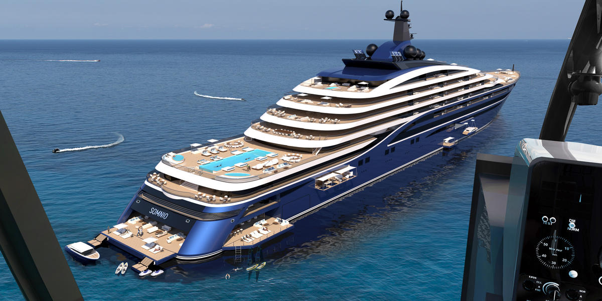 This 600 million, 728 feet long yacht will be the first private
