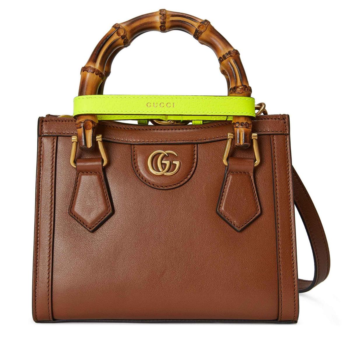 Royal Tribute: Gucci brings back Princess Diana's favorite handbag from the  '90s with removable neon-bright leather belts - Luxurylaunches