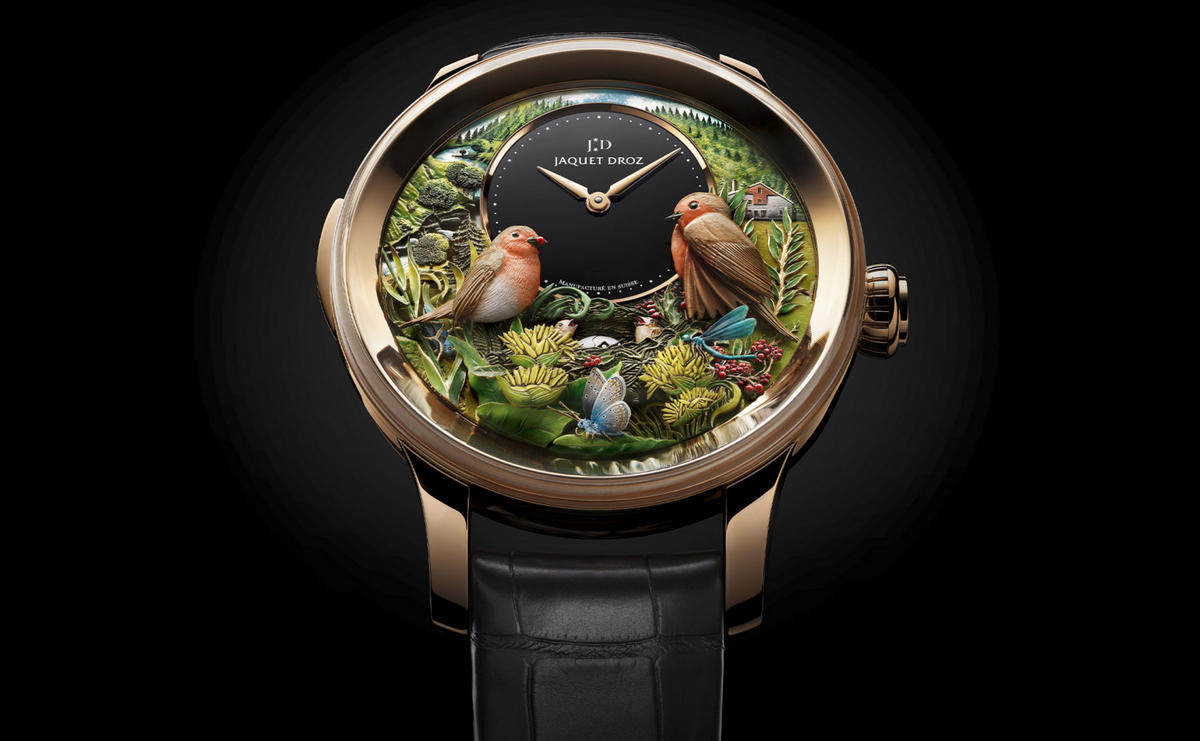 The Jaquet Droz Bird Repeater ?300th Anniversary Edition? timepiece is a gorgeous tribute to the company?s founder