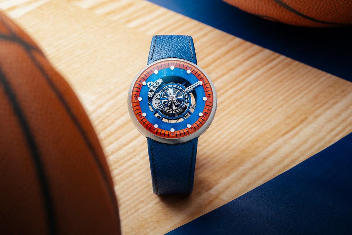 Presented in a unique wooden basketball sculpture – This $100,000 watch by Kross Studio celebrates the soon-to-be-released movie ?Space Jam: A New Legacy?