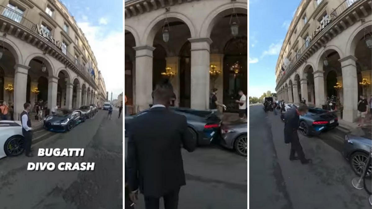 Watch: Owner of a $5.8 million limited edition Bugatti Divo reverses  carelessly and crashes into a parked car - Luxurylaunches