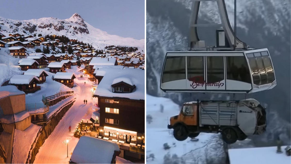 Discover the Serene Beauty of a Car-Free Swiss Town Accessible Only by Cablecar!