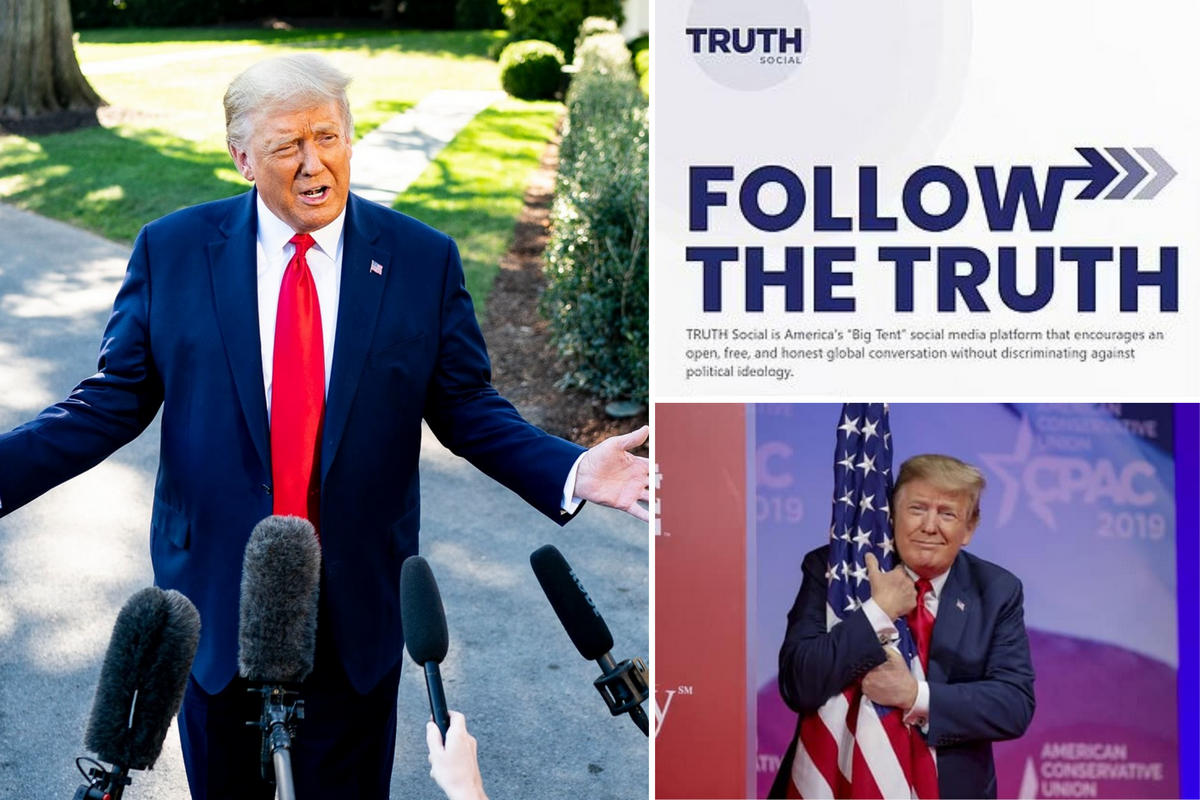 Still banned by major apps, Donald Trump has launched 'Truth Social' his  own social media platform to 'stand up to the tyranny of big tech' and even  compete with the giants of