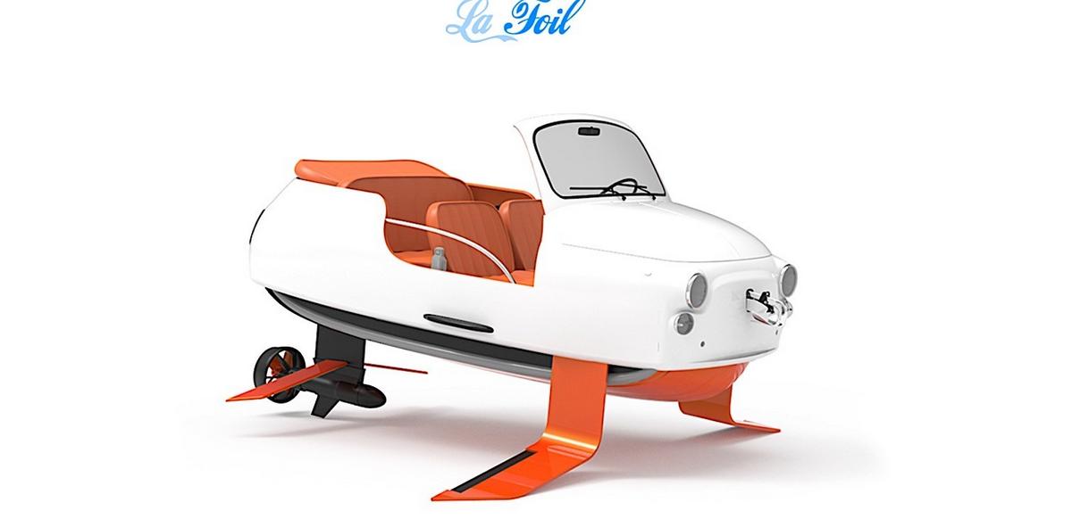 Experience the Future of Watercraft with the Electric Fiat 500 Hydrofoil
