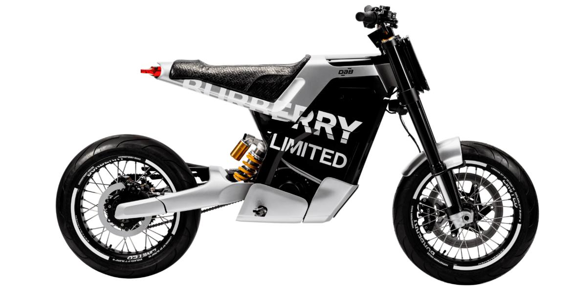 DAB motor's Concept-E RS Motorcycle gets the Burberry treatment