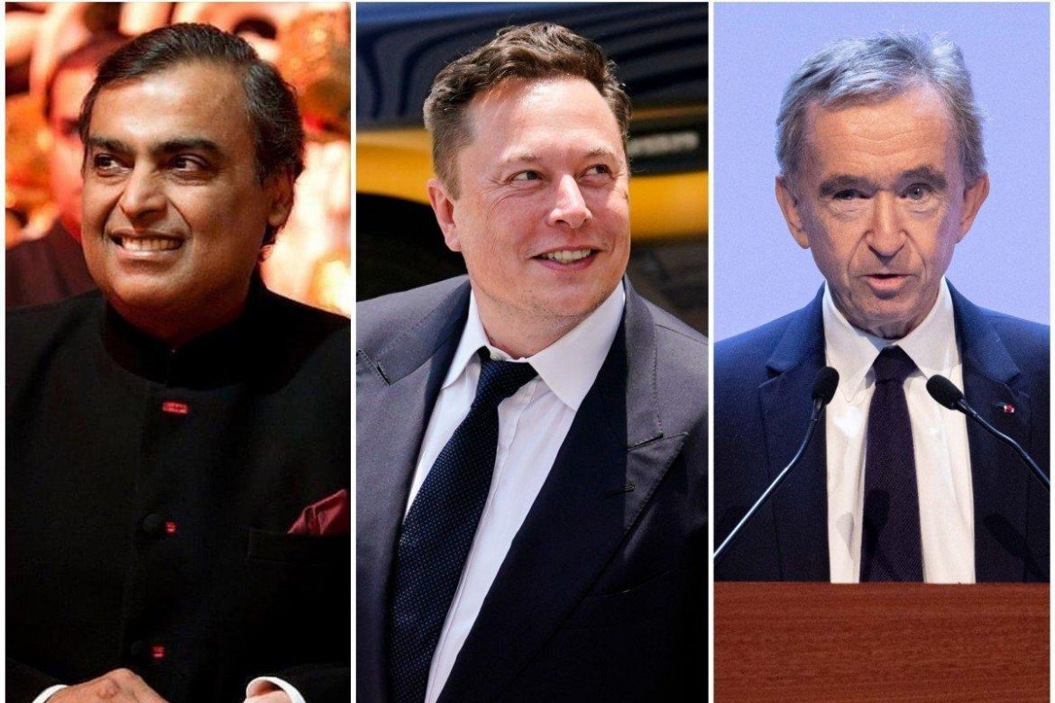 In Photos: Bernard Arnault tops Forbes list, Mukesh Ambani only