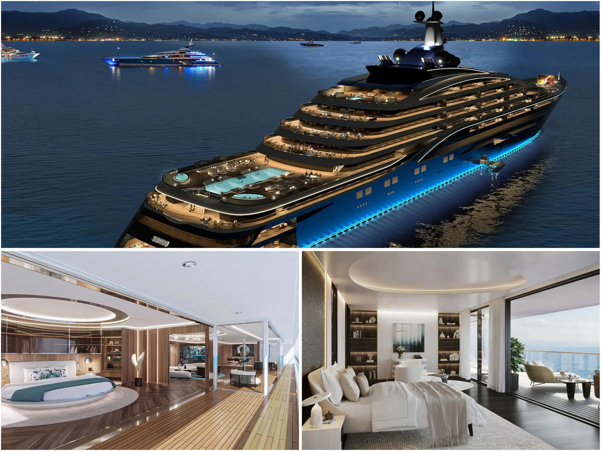 Take a look inside the worlds largest yacht - It is 728 feet long and will offer the ultra-rich $11 million luxury onboard condos. - Luxurylaunches