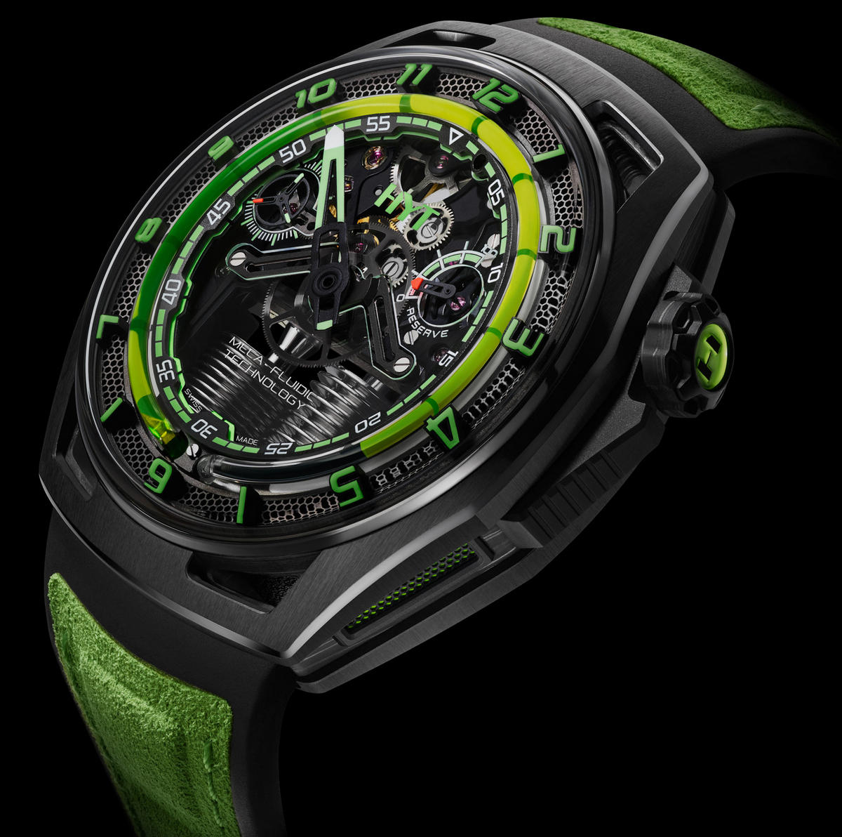 The new $75,000 HYT Hastroid Green Nebula marks the rebirth of the ultra-niche Swiss watch brand