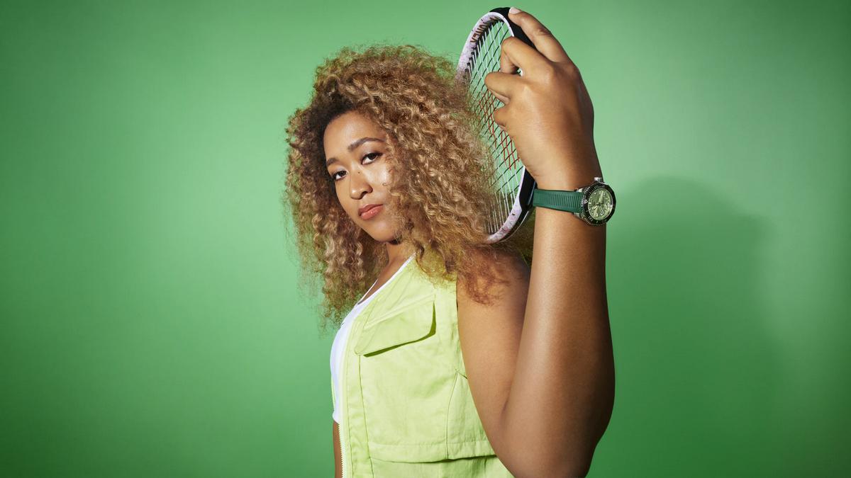 Naomi Osaka partners with TAG Heuer to help design a limited edition Aquaracer watch.