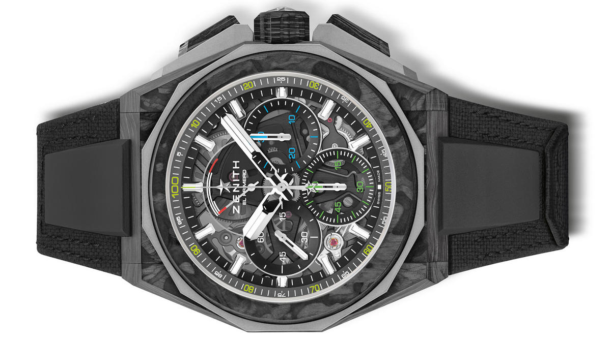 Zenith Defy Extreme gets a carbon fiber treatment to withstand the punishment of extreme rally racing
