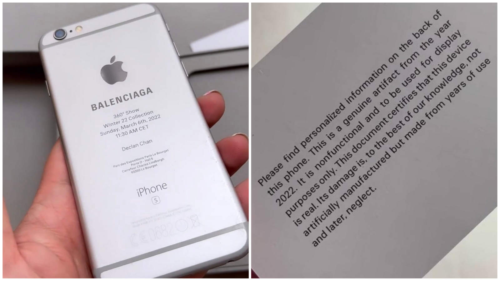 Conceitual Balenciaga usa iPhone 6s quebrado como convite de seu novo  evento  Tudocelularcom