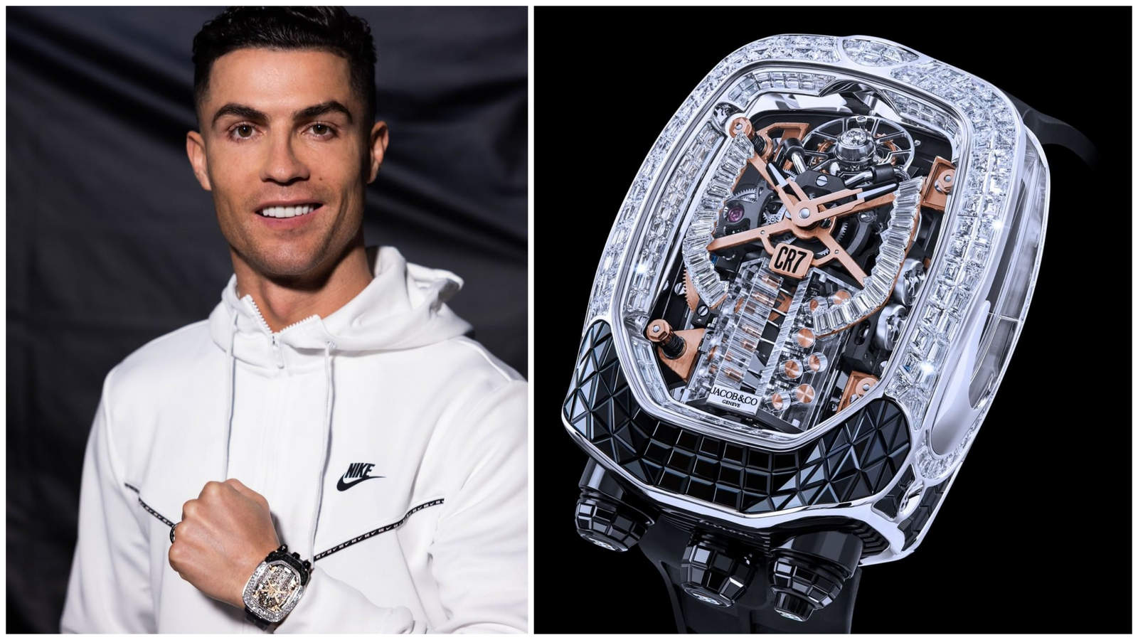 Cristiano Ronaldo has bought a million-dollar watch that is customized to match his Bugatti Chiron