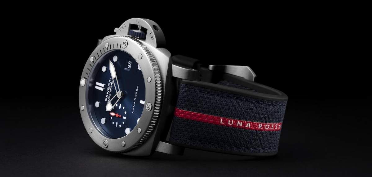 Panerai commemorates its association with the Luna Rossa sailing team with a special edition QuarantaQuatrro Submersible timepiece