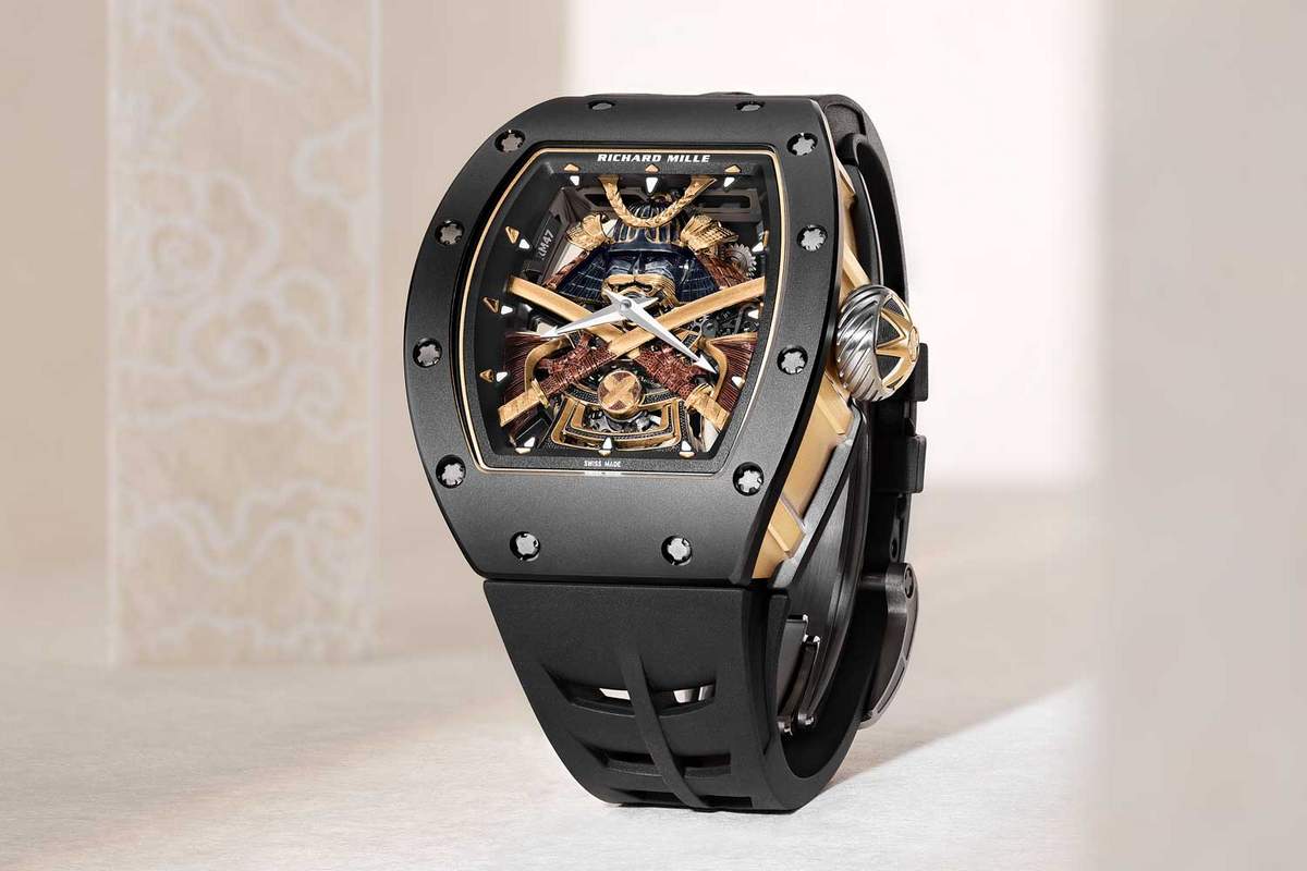 The new Richard Mille RM47 Tourbillon celebrates the samurai culture with its intricately crafted dial