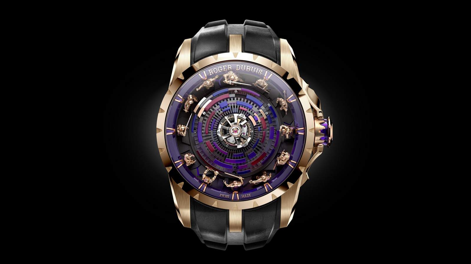 Twelve knights battle against gravity to tell the time on this $620,000 Roger Dubuis wristwatch
