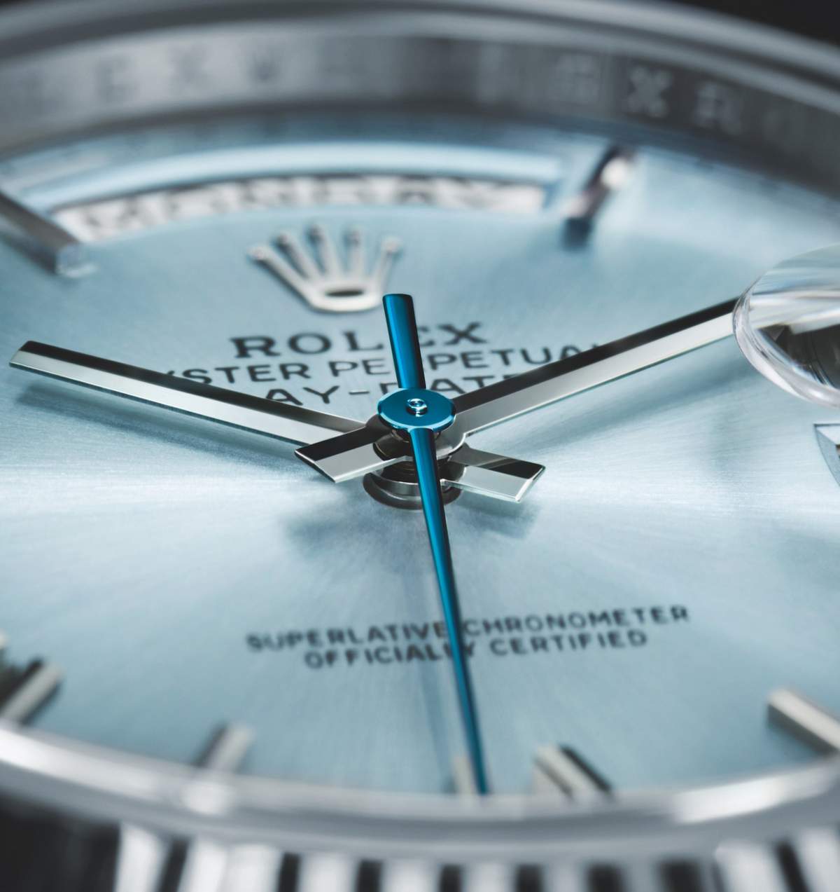 The flagship platinum Rolex Oyster Perpetual Day-Date 36 and 40 models ...