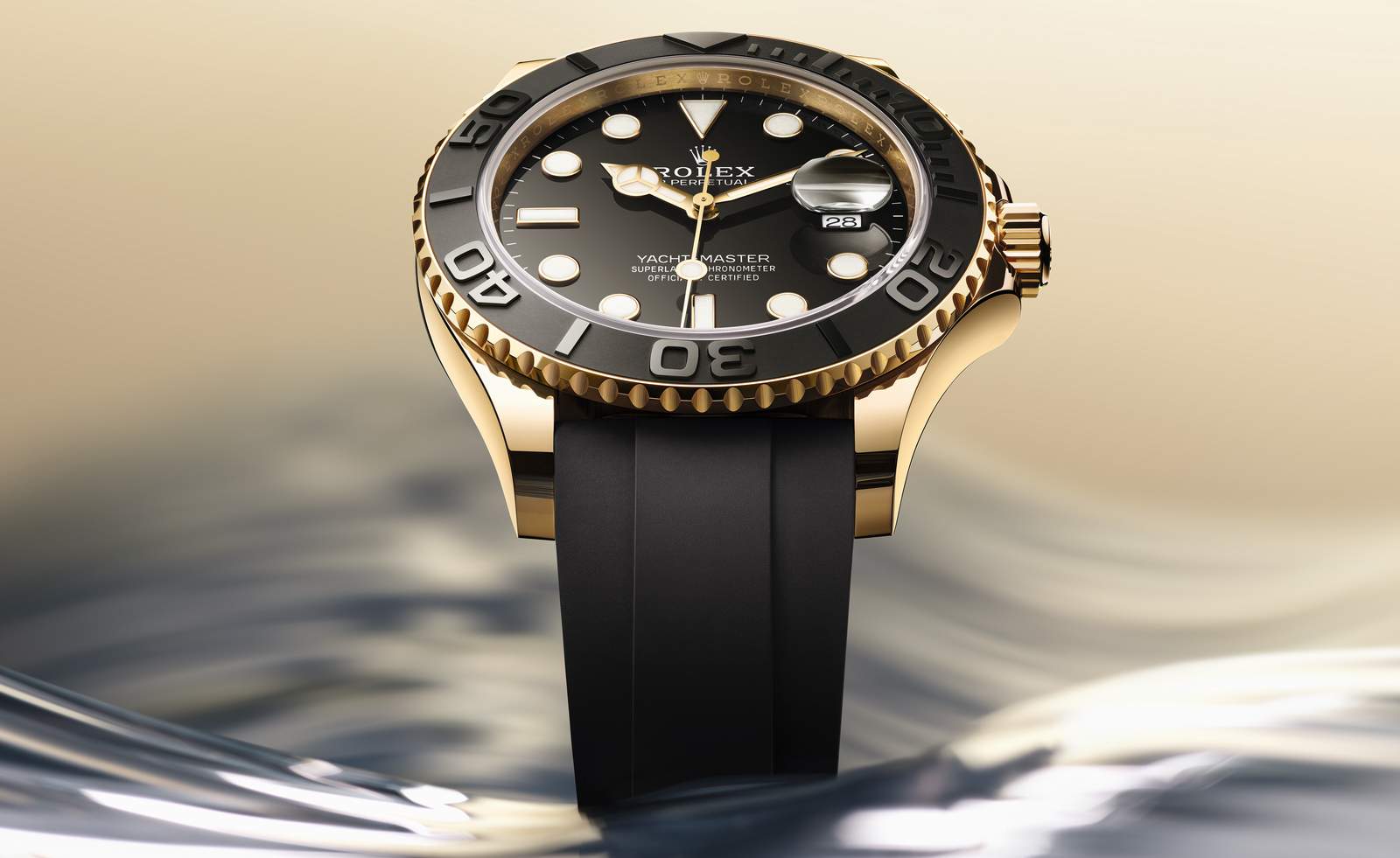 The Rolex Yacht-Master 42 range has been expanded with yellow gold and Falcon?s eye dial variants