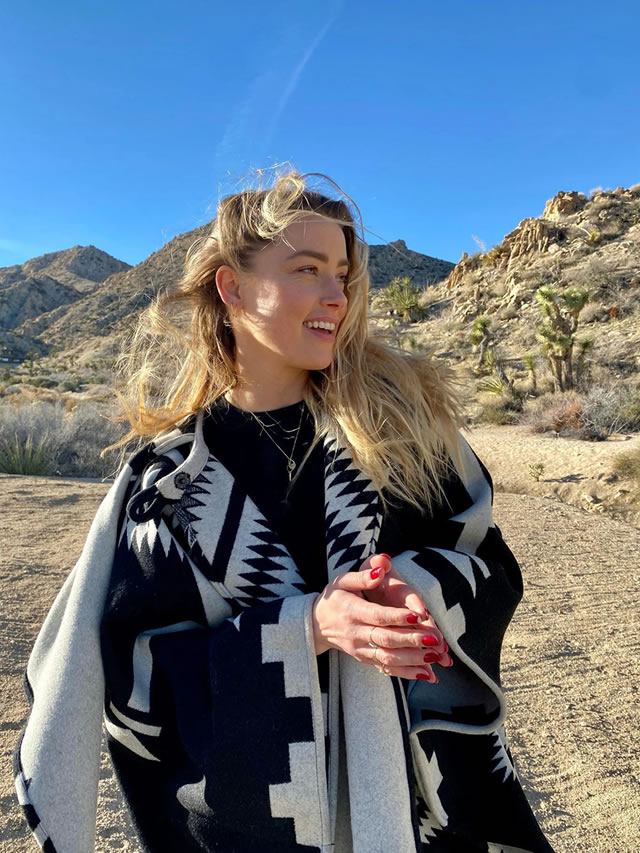A peak into Amber Heard’s modest desert home