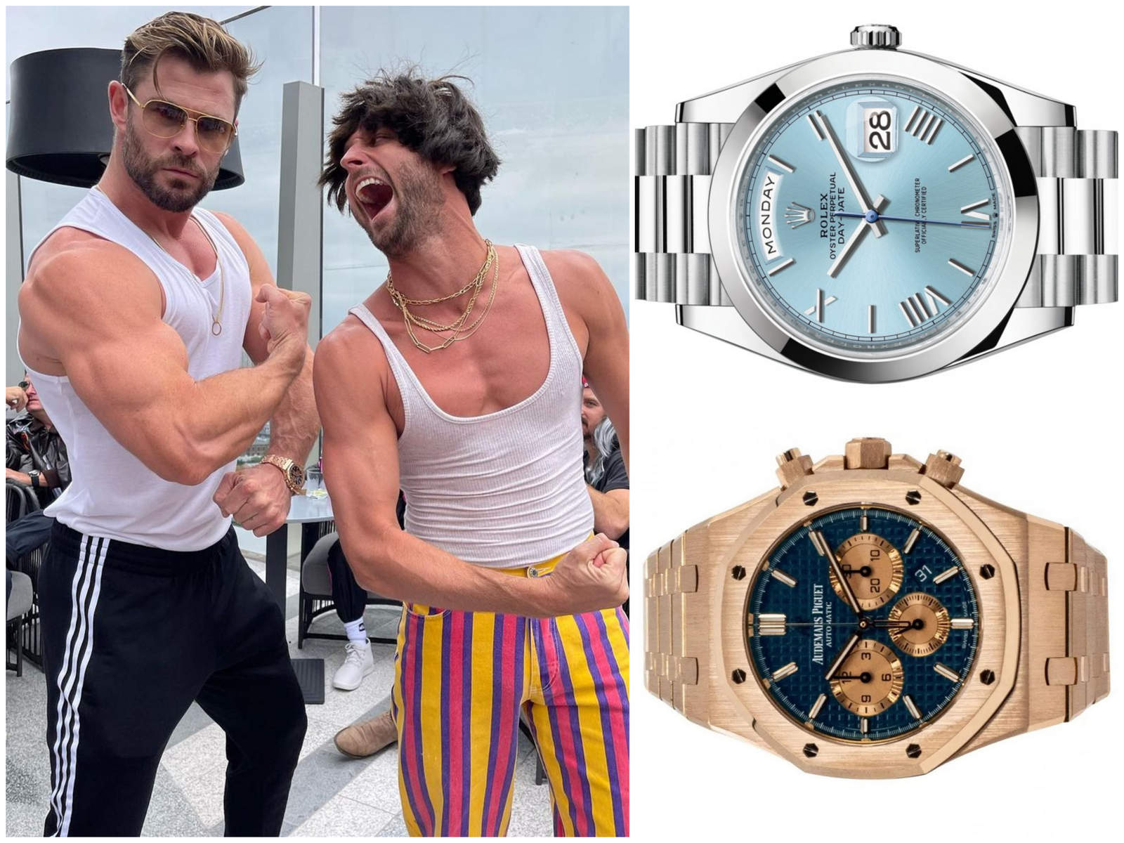 From a gorgeous $200,000 Rolex with a blue dial to a razor thin Bulgari Skeleton watch – Not a mystical hammer, but Chris Hemsworth loves to swing gorgeous timepieces in real life.