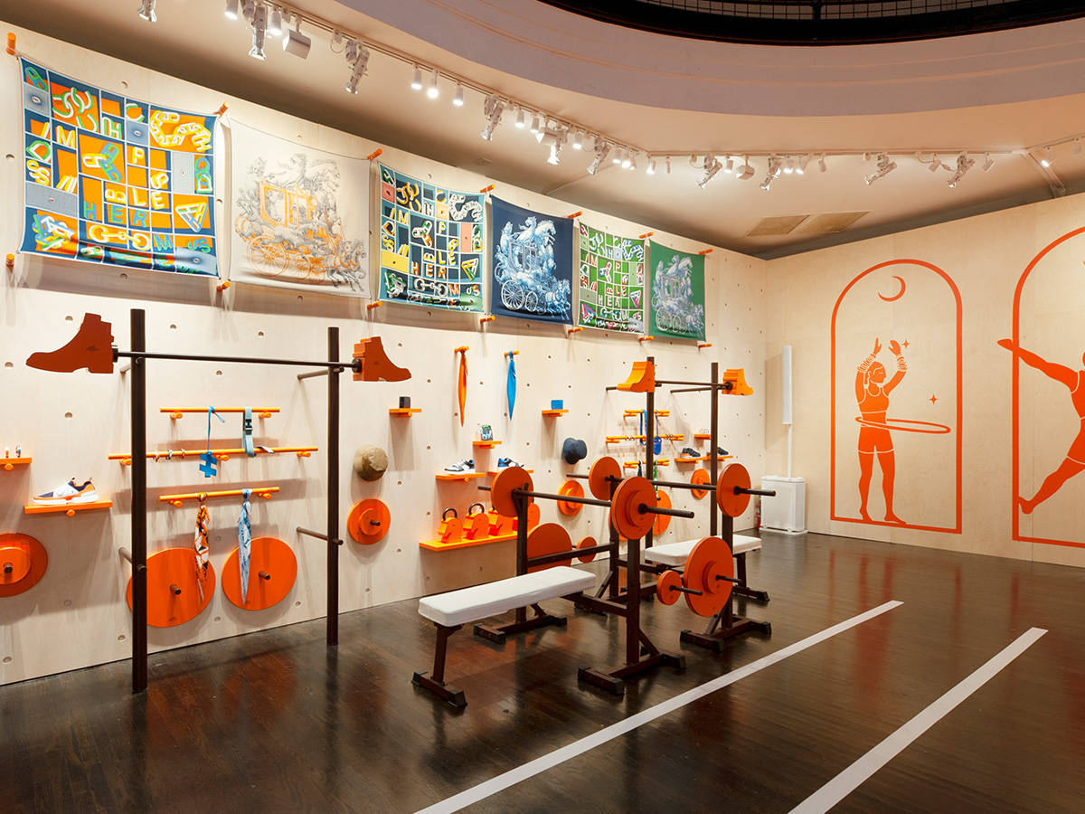 Inside Hermès' Temporary Gym Installation in Brooklyn – WWD