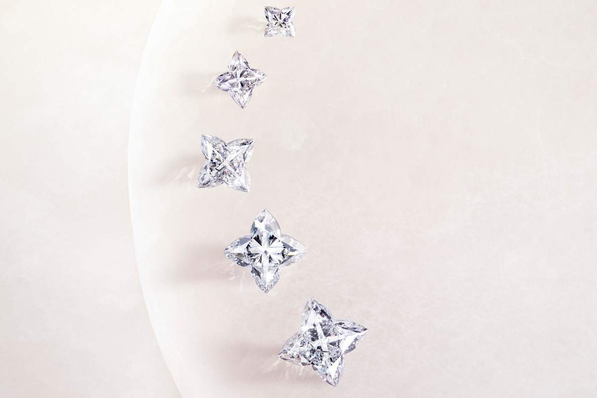 LV Diamonds Pavé Double Ring, LV Monogram Star cut - Jewelry