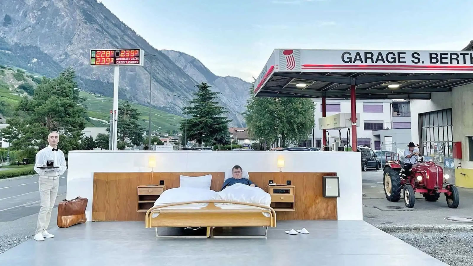 Bizarre! This Swiss Company has introduced a zero-star suite at a gas station