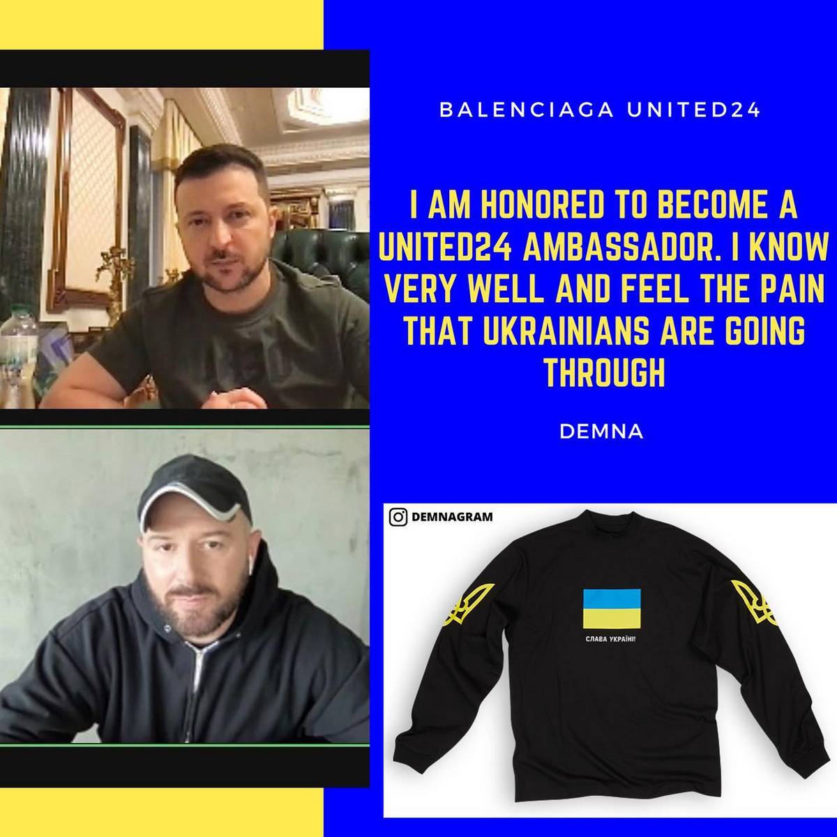 Balenciaga has unveiled a 200 charity tshirt to raise funds for Ukraine   Luxurylaunches