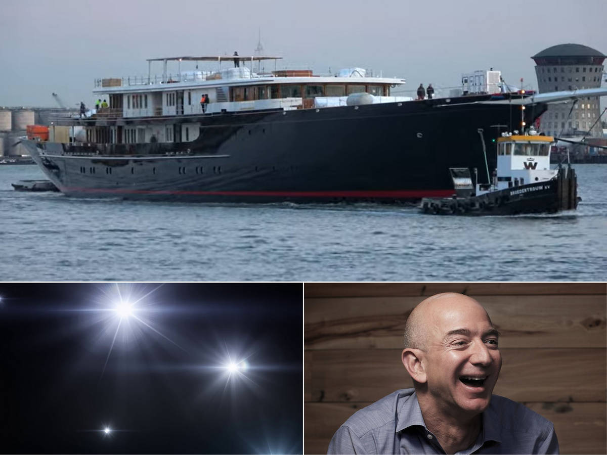 Security personnel on Jeff Bezos' controversial $500 million megayacht ...