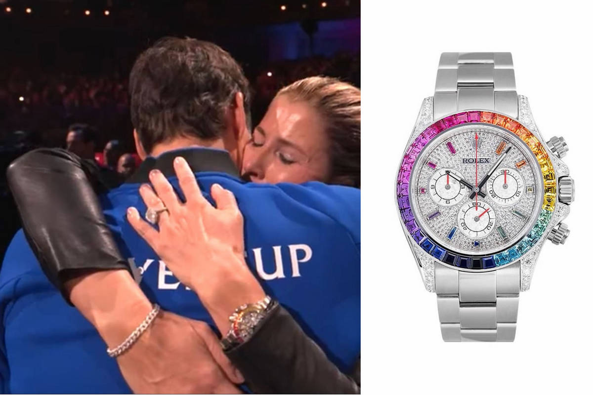 Roger Federer Spotted Wearing Rolex's Hottest New Watch At Spanish Grand  Prix - DMARGE