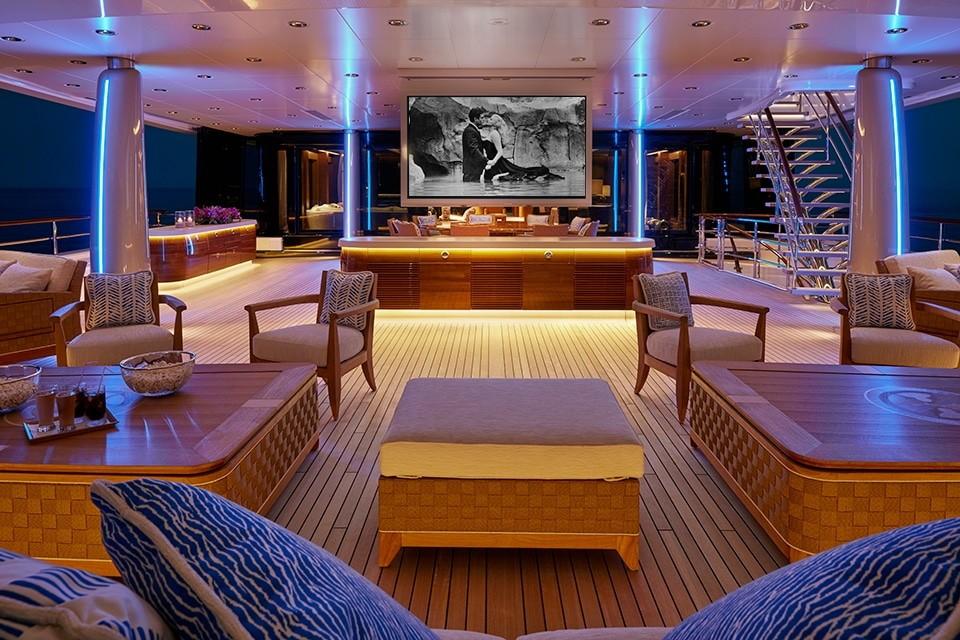 Yacht Symphony Bernard Arnault Stock Photo