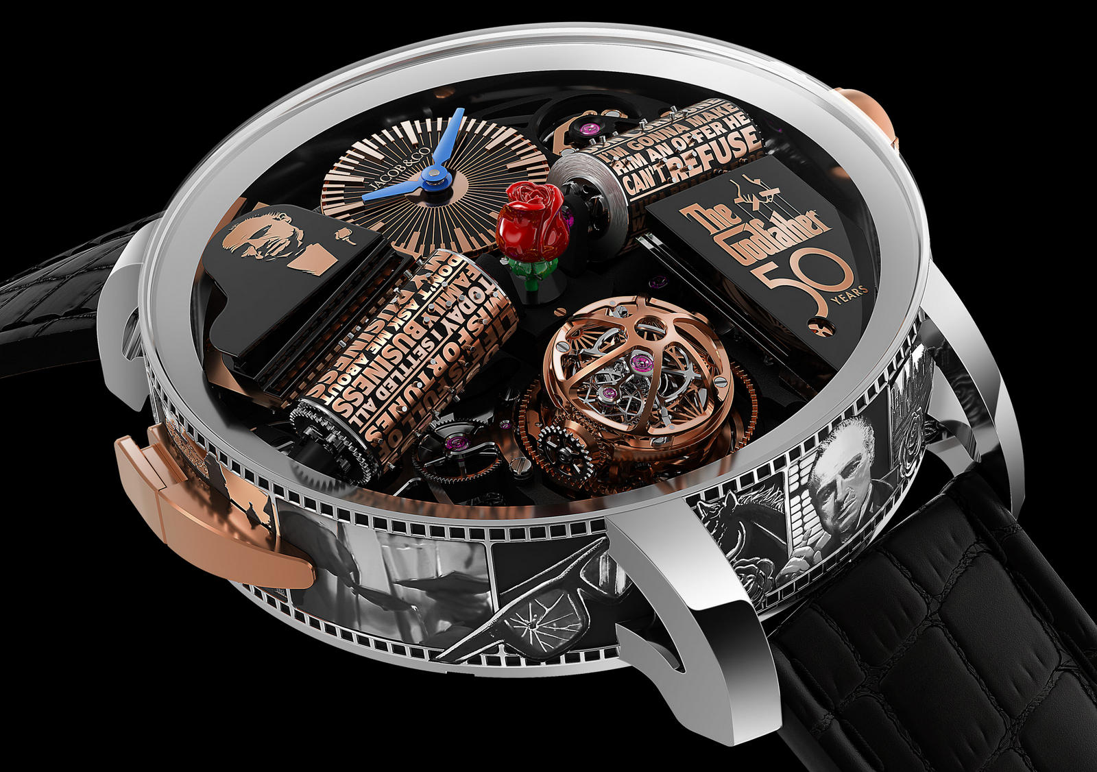 This half a million dollar Jacob Co. watch celebrates the 50th anniversary of The Godfather Luxurylaunches