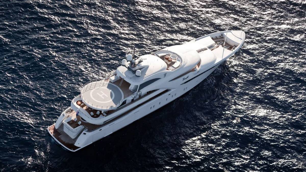 Hiding for months, the $119 million superyacht yacht 'Graceful' has ...
