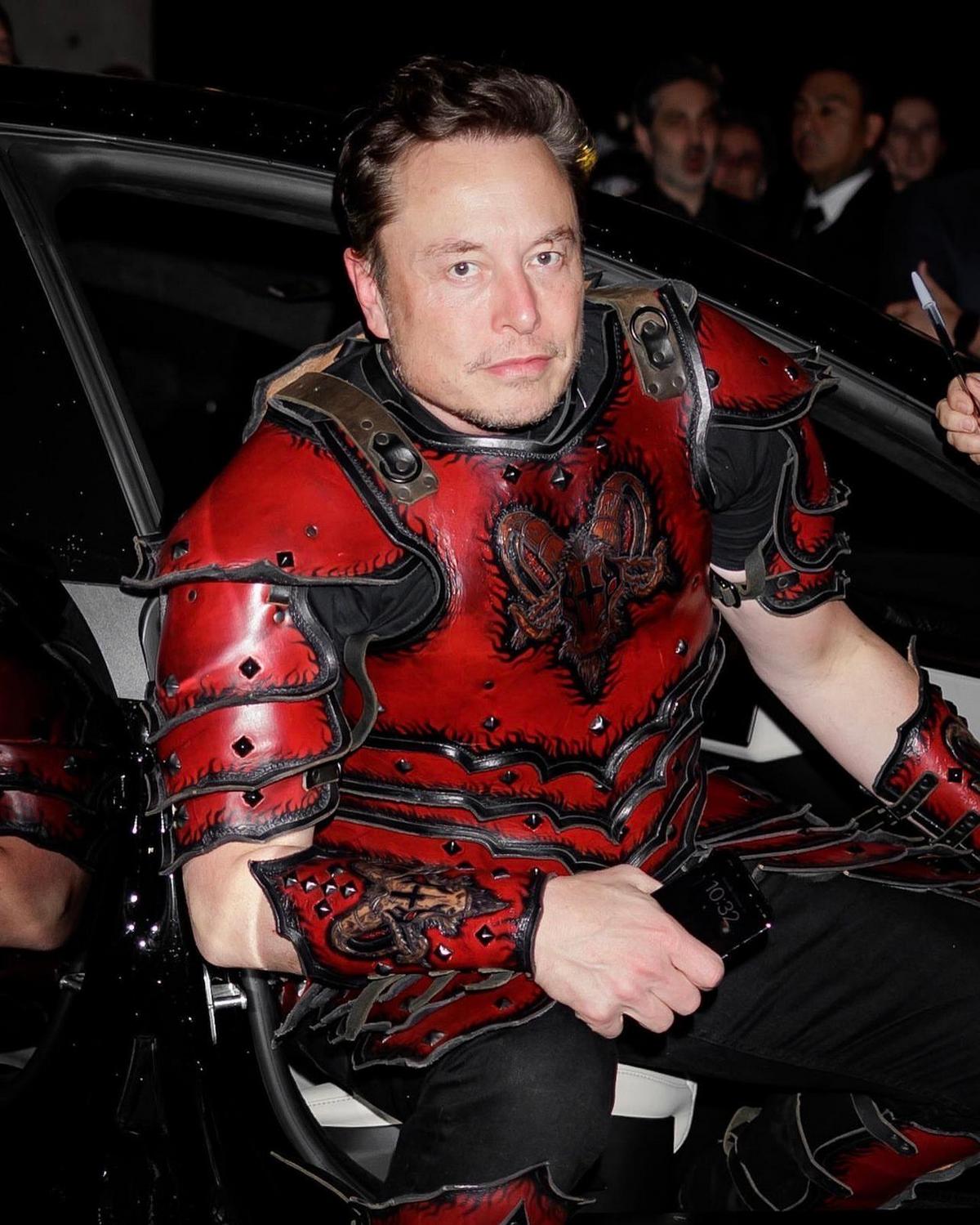 Elon Musk, the world's richest man wears a 7,500 'Devil's Champion
