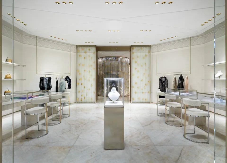 Fendi has introduced a luxury store concept with not one but three VIP  rooms in Dubai - Luxurylaunches