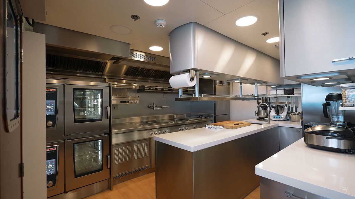 superyacht kitchen