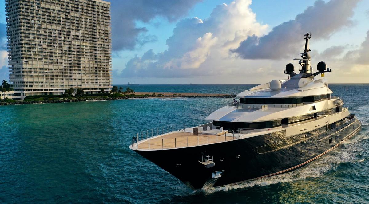 Canadian steel billionaire Barry Zekelman has rightfully named his $150  million superyacht 'Man of Steel.' The 282-foot-long vessel, purchased from  Steven Spielberg, features a dance floor, two swimming pools, as well as